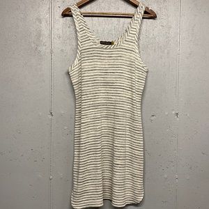 Saint Grace Grey & White Striped Dress Size L